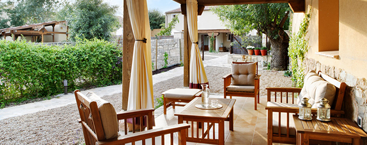 La casa, el porche y el choco